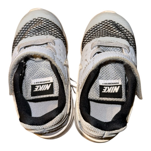 Nike Baby Boy's Downshifter 7 Athletic Shoe Grey/White/Black - Picture 4 of 6